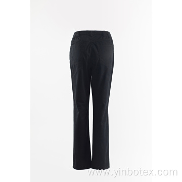 Ladies solid navy trousers